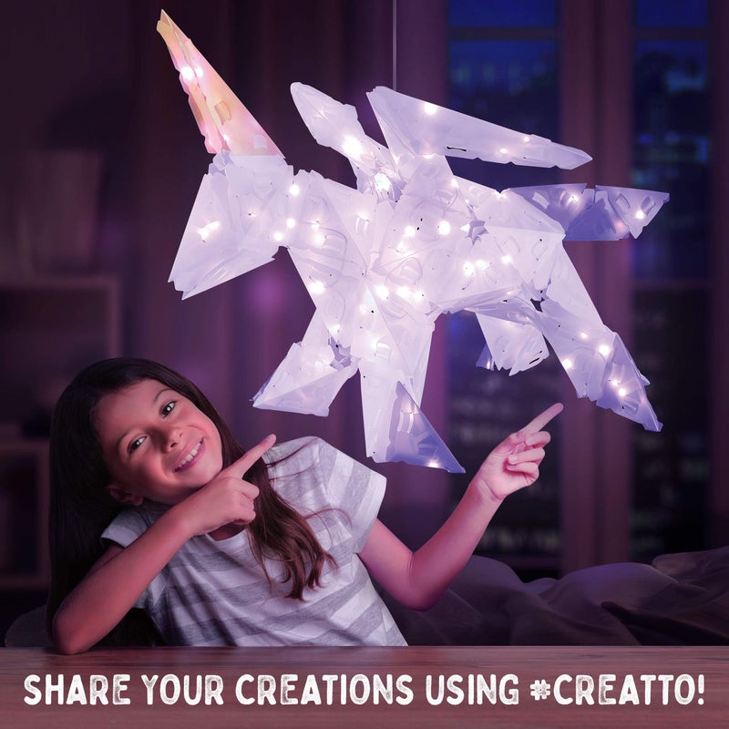 Thames & Kosmos Creatto: Sparkle Unicorn & Friends Light-Up Craft Puzzle from Thames & Kosmos - Image 5
